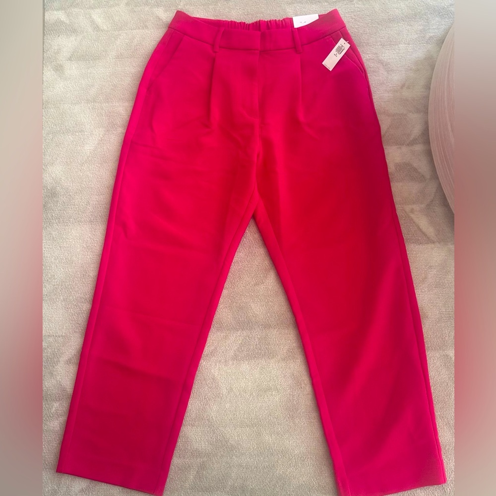 Old Navy, Extra High Rise Taylor Trouser, Hot Pink, size M Petite